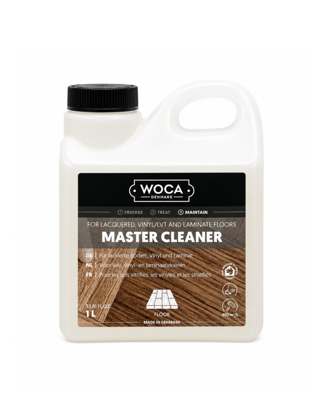 WOCA | MASTER CLEANER | LACQUERED, VINYL, LVT & LAMINATE FLOORS