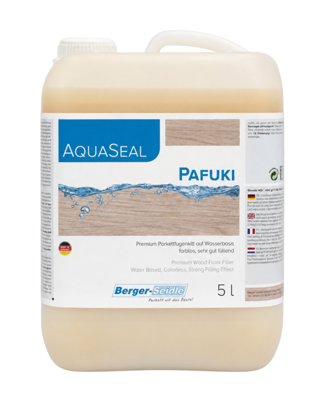 BERGER-SEIDLE | AQUA-SEAL PAFUKI WOOD FILLER (1L / 5L)