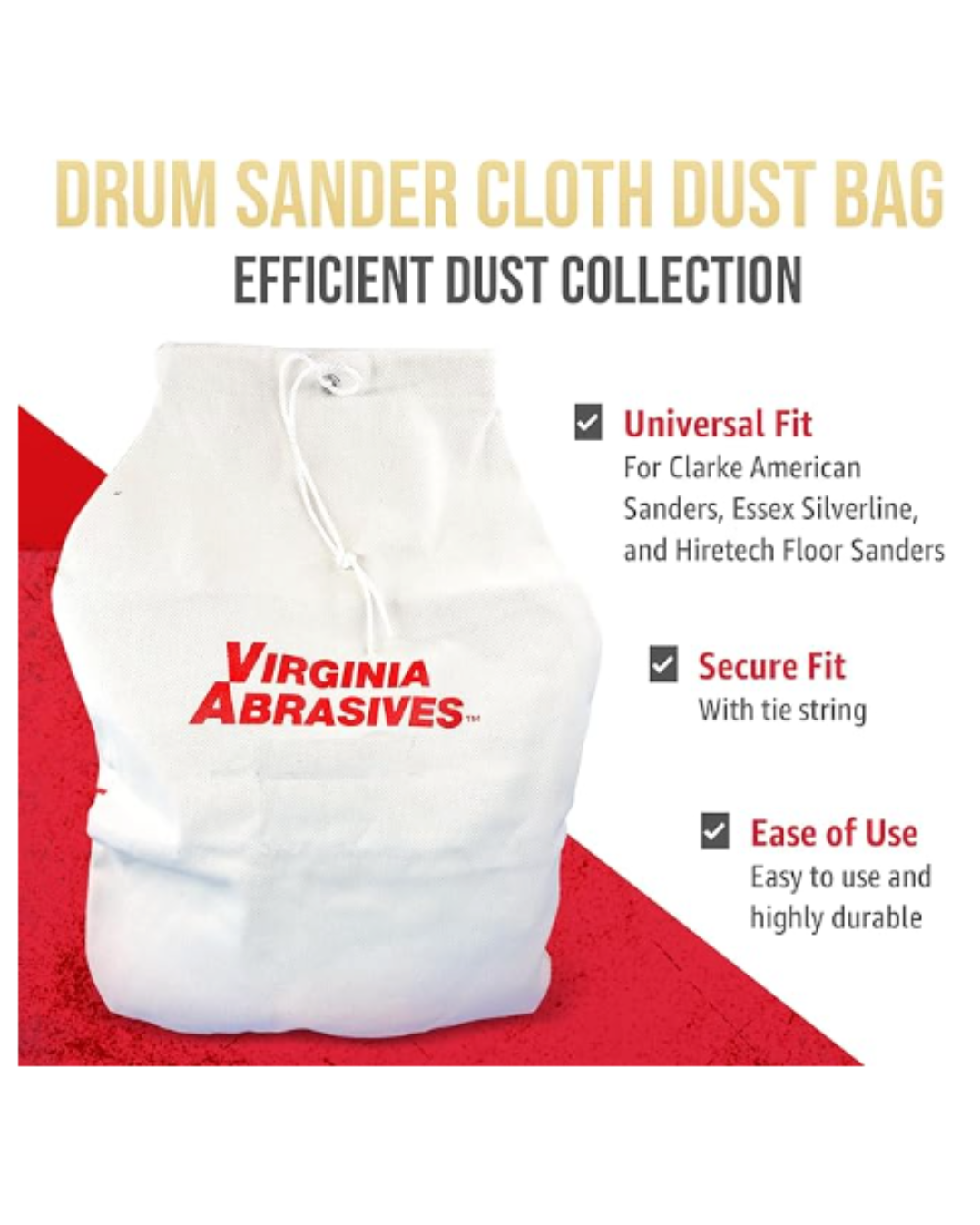 VIRGINIA ABRASIVES | DUST COLLECTOR BAG (MEDIUM)