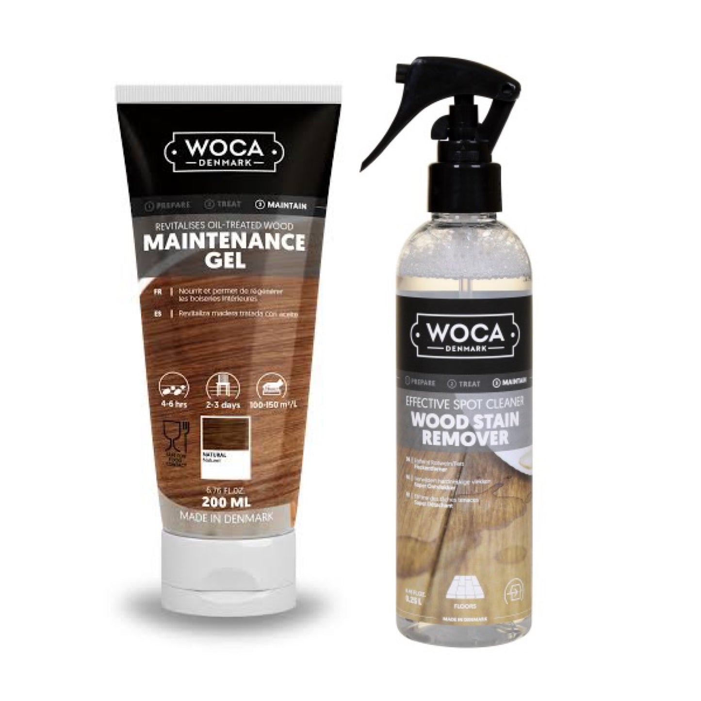 WOCA | STAIN REMOVER BUNDLE | OILED FLOORS