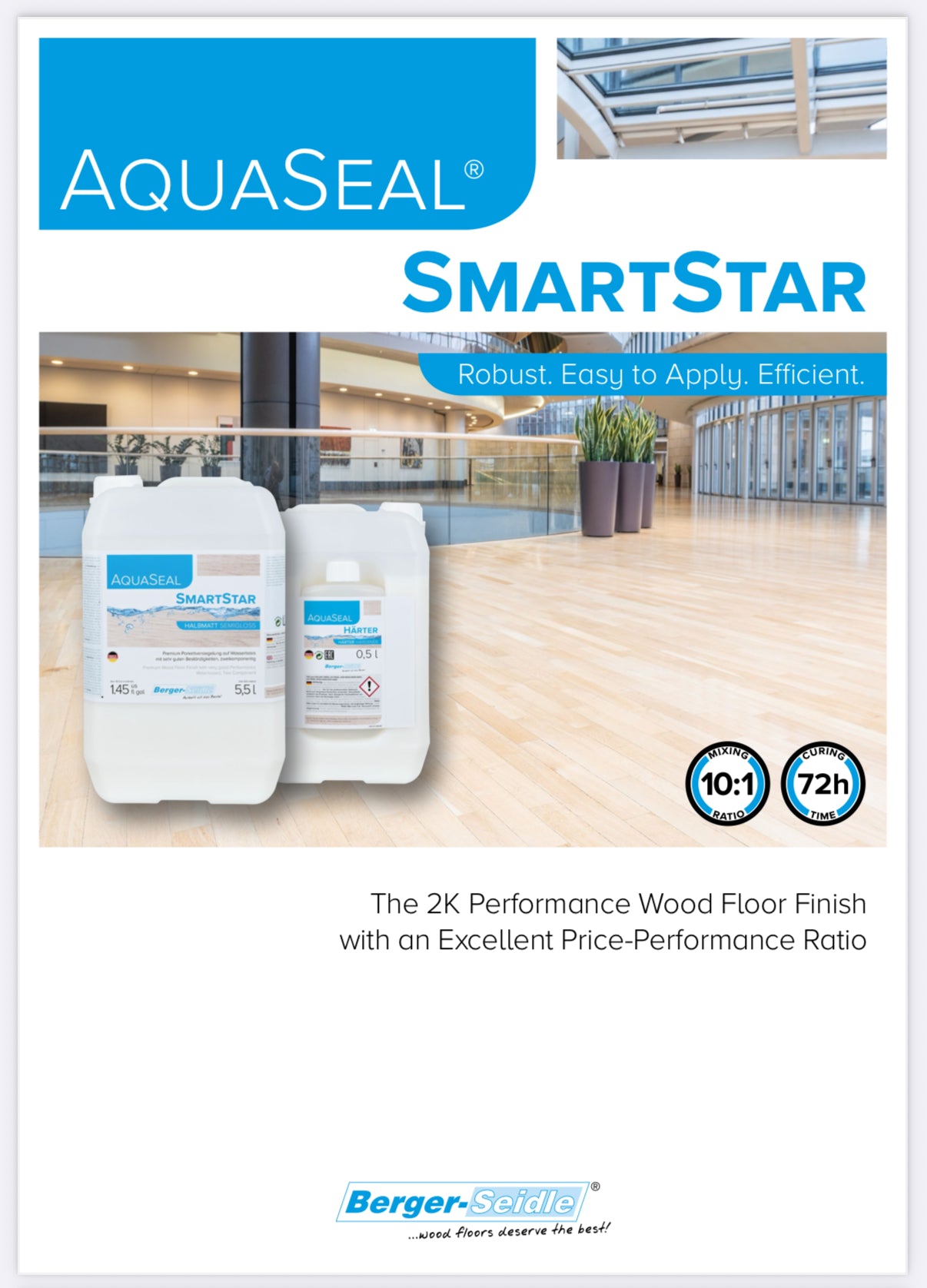 BERGER-SEIDLE | AQUA-SEAL SMARTSTAR WITH HARDENER (5.5L)