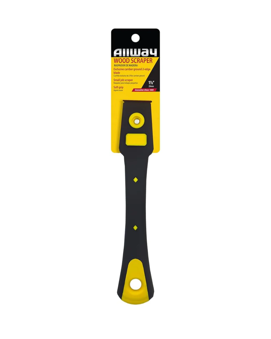 ALLWAY | HAND SCRAPER | (FE1) 2-EDGE | SOFT GRIP