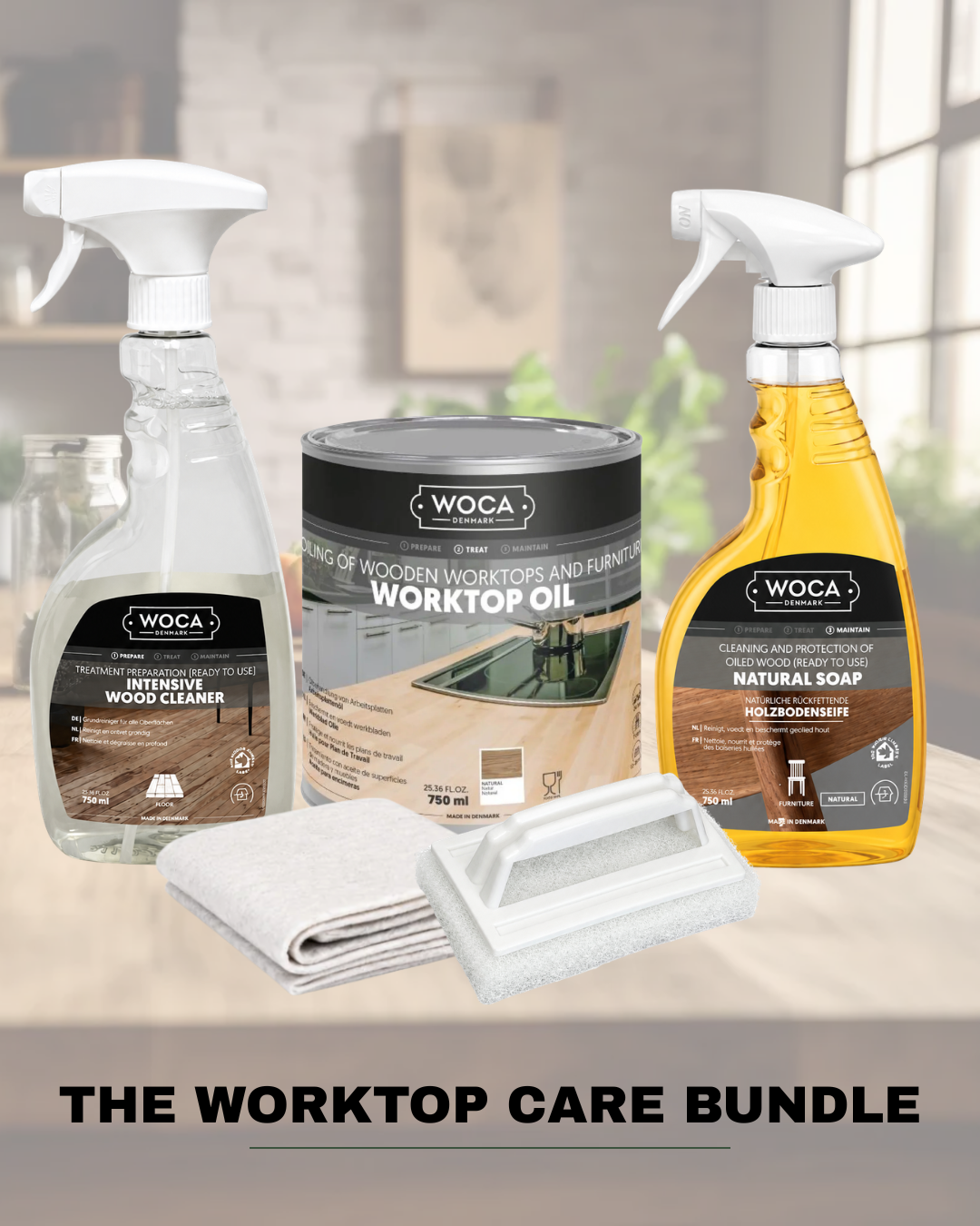 WOCA | BUTCHER BLOCK CLEAN & CARE BUNDLE
