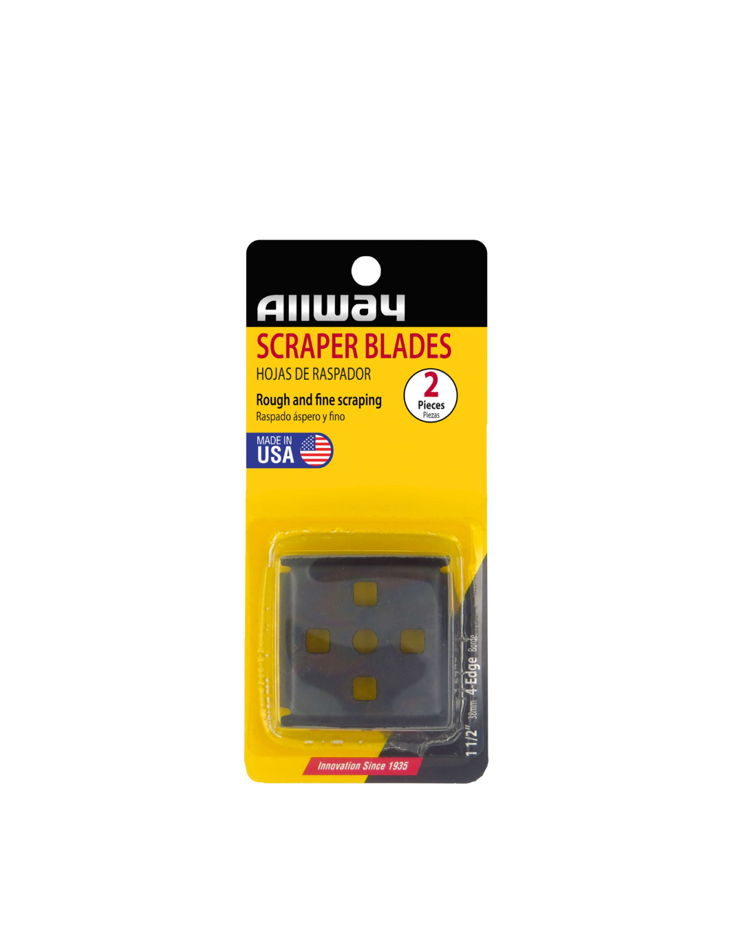 ALLWAY | SCRAPER BLADES 4-EDGE (22B) | 2 PIECES