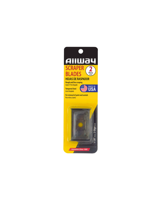 ALLWAY | SCRAPER BLADES 2-EDGE (1B) | 2 PIECES