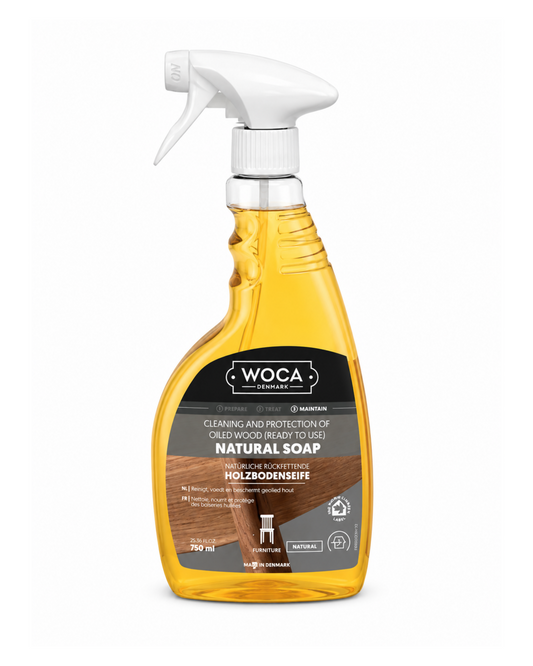 WOCA | NATURAL SOAP SPRAY | PRE-MIXED | OILED SURFACES