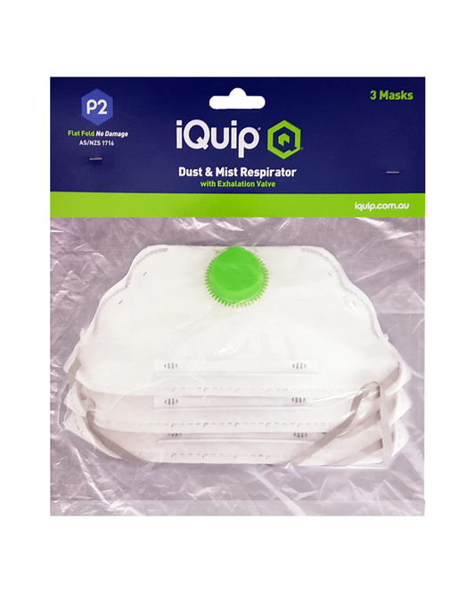 iQuip | P2 DUST RESPIRATORS | 3 PACK